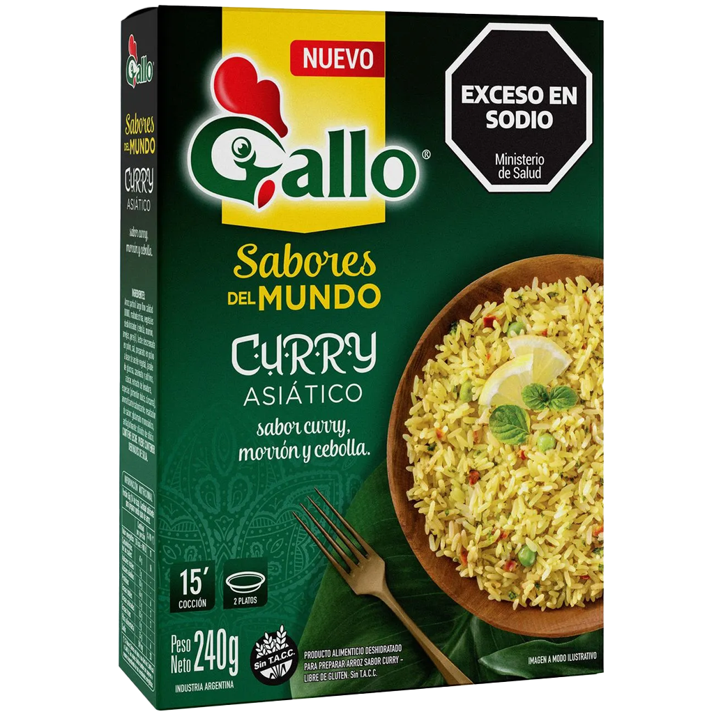 ARROZ PREPARADO CURRY ASIATICO