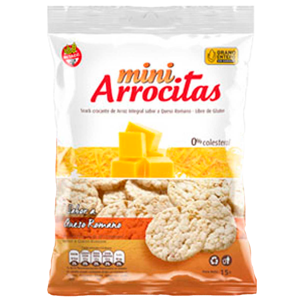 MINI GALLETA ARROZ QUESO ROMANO