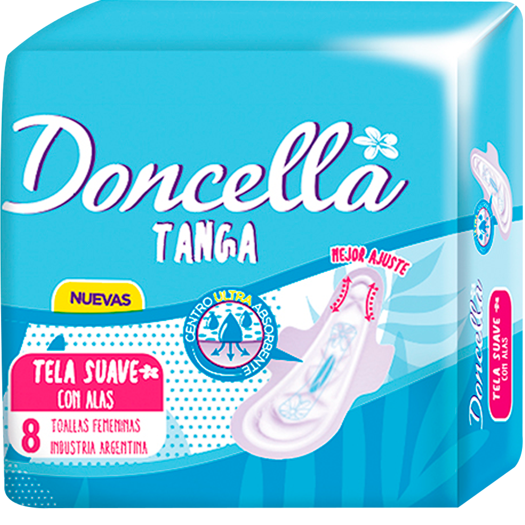 TOALLA FEMENINA TANGA CON ALAS TELA SUAVE