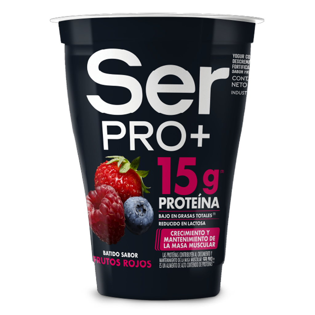 YOGUR DESCREMADO PROTEIN FRUTOS ROJOS