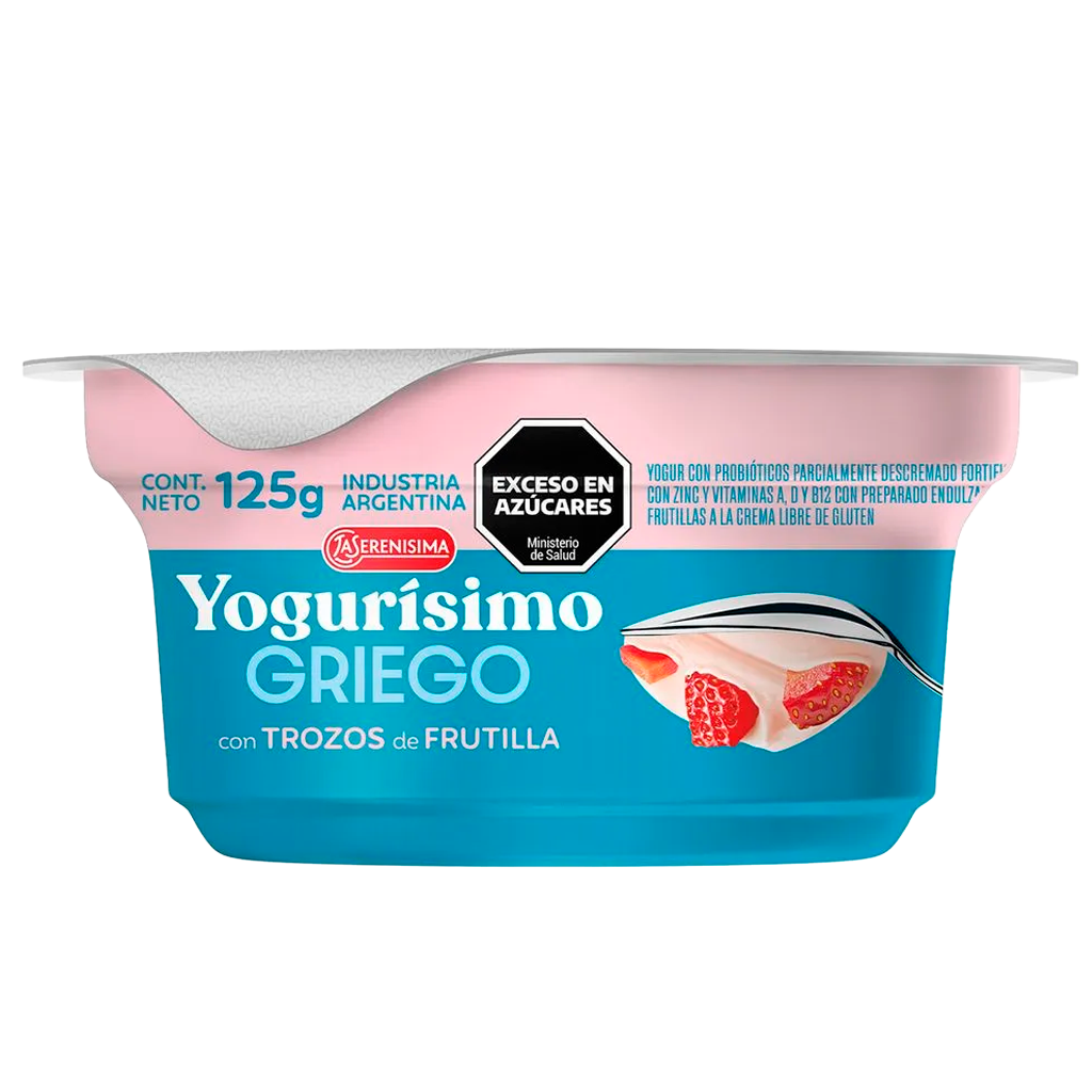 YOGUR ESTILO GRIEGO FRUTILLAS A LA CREMA