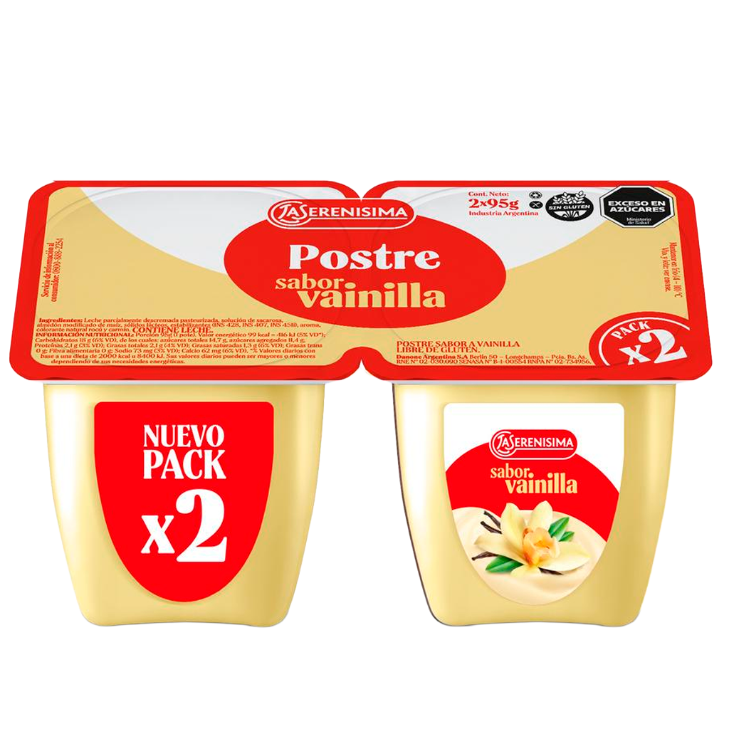 POSTRE VAINILLA x2