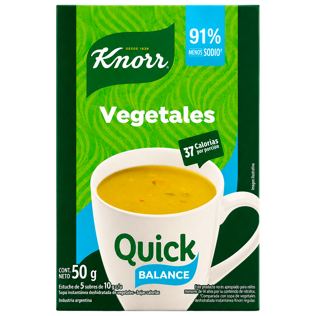SOPA QUICK VEGETALES BALANCE